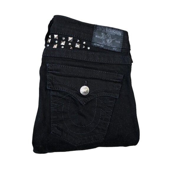 Vintage True Religion Jeans Size 29 JULIE GEMSTONES Black - Picture 7 of 7
